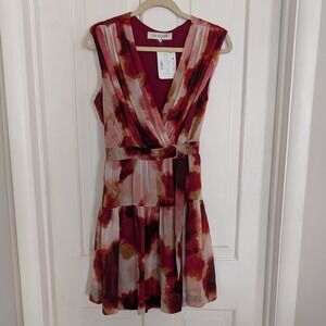 Taylor Womens Wrap Dress SIZE 10 Fairy Whimsical Pockets Tiered Wedding Chiffon